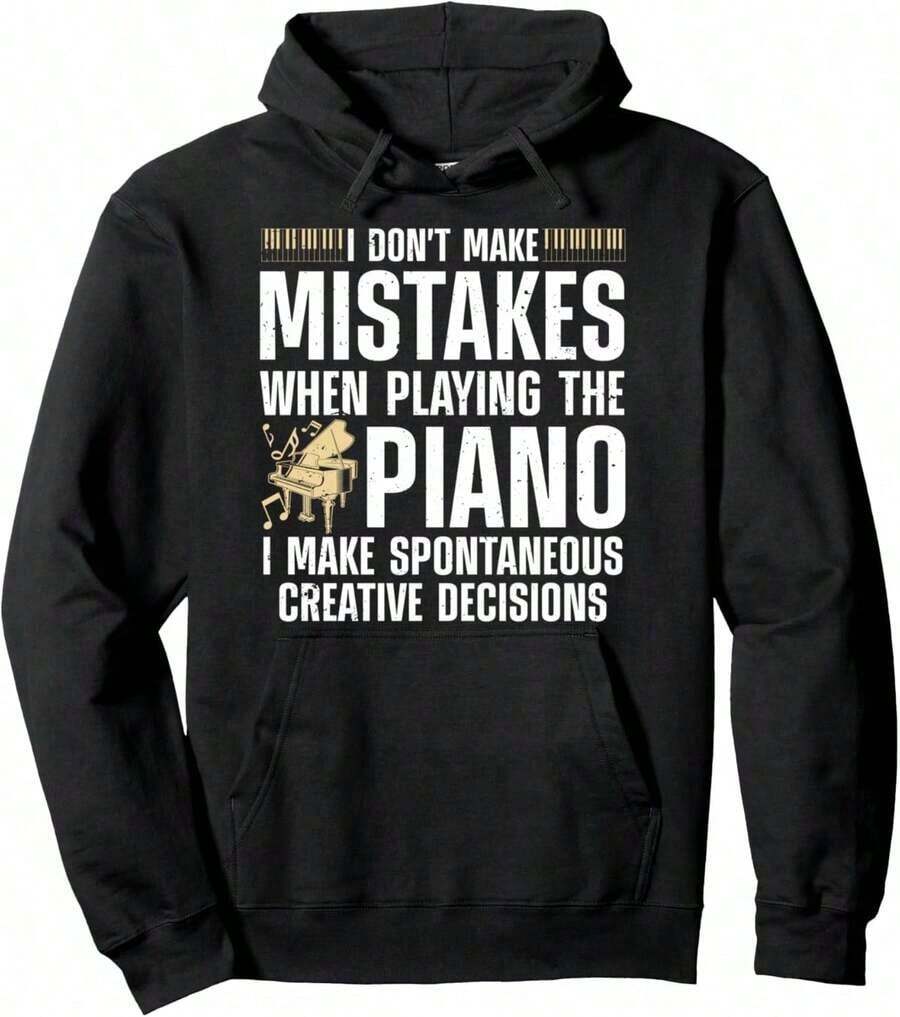Piano Compatible - Musician And Pianist Hoodie - Bronze - View 1