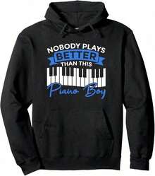 Piano Compatible - Musician And Pianist Hoodie - Champagne - View 7
