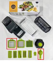 Multifunctional Vegetable Chopper - Pro Food Dicer, Slicer & Shredder For Potatoes, Carrots & Veggies - Multicolor - View 7