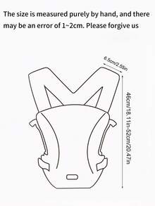 1pc Baby Mesh Backpack Carrier, Cross-Back Design, Adjustable Pressure-Relieving Shoulder Straps, Breathable Mesh For Ventilation, Lightweight Convenient Carrying Solution For Infants & Toddlers - Baby Mesh Breathable Baby Carrier - View 3