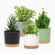 4pcs Mixed Color Plant Container, Simple Plastic Outdoor Indoor Garden Planter For Household - Multicolor - View 12