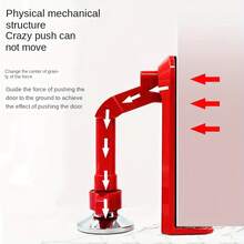 2-Pack 80dB High-Volume Portable Doorstop Alarms With Doorstop And Anti-Theft Function - Metal Doorstop Bar. Suitable For Homes, Hotels, Apartments, Travel, Dormitories, And Guesthouses. - Easy-To-Install Personal Protective Equipment For Women. - Red - View 4