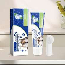 宠物口腔护理套装，温和清洁牙齿，清新口气，呵护牙龈，去除牙垢，适用于猫狗 - 查看 2