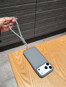 Móc khóa, dây đeo 1 chiếc màu xám ngắn, dây đeo mềm mại, mờ trong suốt, tương thích với iPhone 17, 17 Pro, 17 Air, 17 Pro Max, 11, 11 Pro, 11 Pro Max, 12, 12 Pro, 12 Pro Max, 13, 13 Pro, 13 Pro Max, 14, 14 Pro, 14 Plus, 14 Pro Max, 15, 15 Pro, 15 Plus, 16, 16 Pro, 16 Pro Max, 16 Plus - Xám - Xem 7