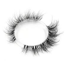 10 Pairs Transparent Band 3D Faux Mink False Eyelashes Soft Fluffy Natural Long Thick Volume Wispy Reusable Daily Wear Lashes - Black - View 8