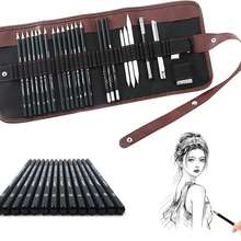 31PCS-Drawing Support Sketch, Outline, Shading, Smear, Highlight, Erase, Sharpen. Increase The Realism And Layering Of The Painting. Perfect For Beginners, Art Students, Teachers, Teens, Professional And Amateurs Artists. Deluxe - Bộ - Xem 6