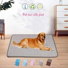 Dog Self Cooling Mat Pet Washable Cooling Pads Blanket Sleeping Kennel Mat,Ice Silk Sleep Mat Pad Breathable Sleep Bed Beach For Large Dogs Cats - Multicolor - View 6