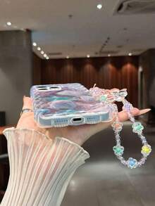 海星彩绘编织波浪边透明保护壳，适用于 17/17 Pro/17 Pro Max、16/16 Pro/16 Pro Max/16 Plus、14、15、XS、7/8、XR、7/8 Plus、11、12、13、14、15 Pro Max，防震、可爱、时尚 - 彩色 - 查看 6