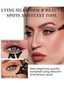 2/1 Pack Of Reusable Eyeshadow Templates, Cat-Eye Eyeliner Templates, Eyeshadow Concealers, Eyeliner Winged Eyeshadow Makeup Aids, Create Versatile Looks, Stunning Makeup Effects, Silicone Eye Makeup Aids, Eyeshadow, Eyeliner, And Under-Eye Concealer Templates, Mother's Day Gift/Summer Travel Essential Makeup Tools - Multicolor - View 10