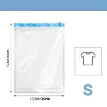 Bolsas de compresión para viajes, bolsas de equipaje ahorra espacio enrollables, artículos esenciales para cruceros, decoración de vacaciones, decoración de habitaciones, decoración del hogar, decoración de dormitorios, vestidos, pantalones, zapatos, jeans, botas, faldas, almacenamiento y organización de dormitorios, almacenamiento del hogar - transparente - Ver 14