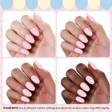 Beetles 30 Colors 10ml Each HEMA Free Spring Gel Polish Kit With Top And Base Coat, Swatch Card Soak Off UV LED Manicure - Sữa dâu - Xem 6