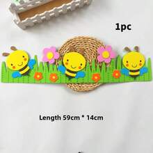Nhãn dán trang trí tường hình vòng hoa 3D EVA nhiều màu sắc, có thể tháo rời, tự dính, hình hoạt hình, thích hợp cho trường mầm non, nhà trẻ, lớp học, hành lang. - Nhiều kiểu dáng - Xem 35