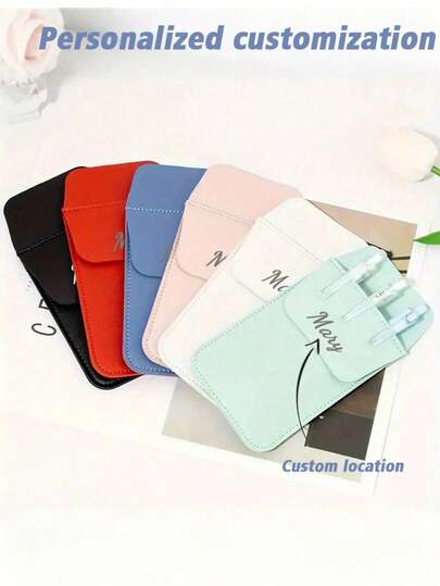 Customizable Leather/PU Pen Holder, Nurse Pen Bag, Doctor Pen Bag, Leak-Proof Zipper Pocket Pencil Case, Customizable Leather/PU Pen Holder, Leak-Proof Zipper Pocket Pencil Case, Customizable Leather/PU Pen Holder, Leak-Proof Zipper Pocket Pencil Case, Large Capacity Portable Pen Storage Bag, Personalized Pencil Box, Large Capacity Fashion Pen Bag, Multi-Functional, Decorative, Cartoon, Worker, Client, Student, Children, Business/Work/Office, Back To School, School Supplies, Learning Supplies, Back To School, Teacher Gift