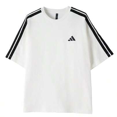 Adidas Áo thun nam, kiểu dáng tối giản, thoải mái, tay ngắn, ST 3ST OVERS T KR2556