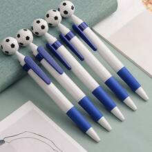 5pcs Creative Football Shaped Ballpoint Pens, World Cup Elements - Multicolor - View 6