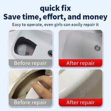 1/2pcs Super Waterproof Ceramic Repair Adhesive, Effectively Repairs Cracks On Sinks, Bathtubs, Toilets, Suitable For Bathroom, Kitchen Repair And Renovation - Ceramic Repair Adhesive - View 5