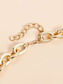 复古夸张的心形双层项链，尽显优雅魅力。 - 彩色 - 查看 4