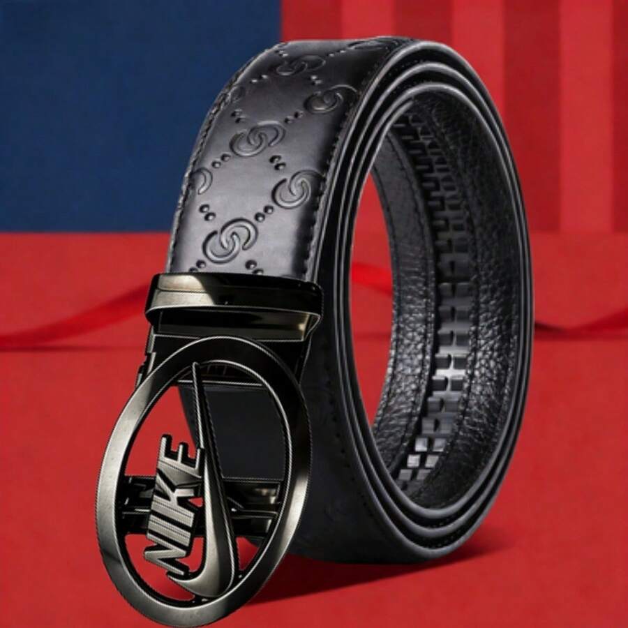 新款热销字母合金扣男士自动皮带，厂家直销批发，全年现货 - 彩色 - 查看 1