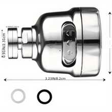 1pc 3-Mode Kitchen Faucet Splash Guard, Sink Faucet Splash Extender, 360° Swivel Faucet Sprayer, Splash-Proof Faucet Head - Silver - View 5