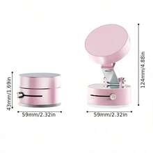 Adjustable Magnetic Car Phone Holder 1pc Magnetic Suction Cup Holder, Suction Cup Base + Magnetic Phone Mount, Foldable Magnetic Phone Holder, Suitable For Home And Car Interior Accessories Spring Easter Gift - Multicolor - View 5