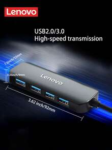 Bộ chia USB Lenovo Hub tích hợp chip chất lượng cao, trọng lượng nhẹ và dễ mang theo, được làm từ chất liệu ABS, có bề mặt đen mờ bóng và kiểu dáng thời trang. Nó hỗ trợ sử dụng đồng thời 4 thiết bị USB, dễ dàng kết nối ổ đĩa USB, ổ cứng, chuột, bàn phím và các thiết bị khác. Tương thích với nhiều hệ thống và hoạt động theo kiểu cắm là chạy. - Xem 6