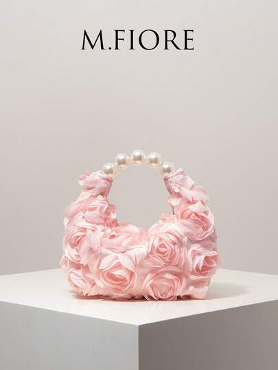 Floral Pop Pearl Bag, Elegant Women's Wallet, Gala Night Party Outfits, Prom Bag And Accessories, Wedding Items, Gifts For Women (Assorted Patterns)