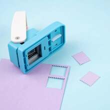 Bộ 2 dụng cụ đục lỗ hình chữ nhật/vuông nhỏ màu bạc, dễ sử dụng, chính xác và bền, đục lỗ thủ công, thích hợp cho thủ công giấy, làm thiệp DIY, làm sổ lưu niệm. - Nhiều màu - Xem 7