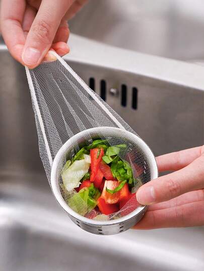 100/300/600个装厨房水槽滤网，一次性厨房浴室水槽排水口过滤器，排水口保护过滤网