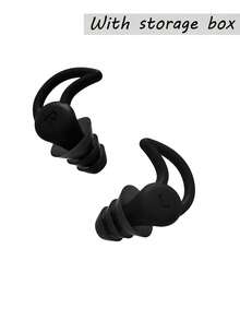 Silikon Ohrstöpsel, geräuschblockierende Ohrstöpsel, 3-Schicht wasserdichte Schwimm-Ohrstöpsel, super geräuschsicher, Schlaf-Ohrstöpsel, Büro-Nickerchen-Ohrstöpsel, Schlaf-Geräuschisolations-Ohrstöpsel, Nickerchen-Zubehör, Reiseessentials - mit Aufbewahrungsbox, Reisenotwendigkeit, Reisezubehör, Urlaubsgrundausstattung, Urlaubsreisebeutel, Rucksack, Schulmaterial, Lernzubehör - Verschiedenfarbig - Übersicht 18