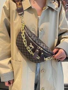 Bolso de pecho, bolso de cintura, bolso cruzado con correa de hombro única y de alta calidad, moda 2026 para mujeres - Multicolor - Ver 4