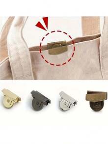 8-Piece Handbag Snap Fasteners, Magnetic Buckle, Concealed Snap Button For Handbag, Seamless Button H9MG - 4 Pieces Of Random Colors - View 1
