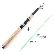 6.73ft - 11.4ft Telescopic Fishing Rod, EVA Handle, M Power - Black - View 10