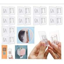 Adhesive Transparent No-Drill Dual-Hook Organizer Holder For Router, Wall Mount Bracket - One Size Fits All - View 12