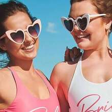 12 piezas de gafas con forma de corazón de moda, gafas decorativas con forma de corazón lindas e interesantes, adecuadas para hombres y mujeres, apropiadas para bodas, fiestas, bailes, Navidad - A - Ver 5