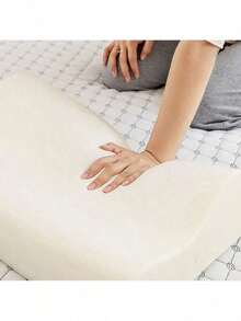 Almohadas de espuma viscoelástica para dolor de cuello y hombros, almohada ergonómica de apoyo cervical, almohadas ortopédicas para dormir Almohada Cervical Memoria de Almohadas de Espuma, Almohadilla del Cuello de bambú Lateral Ajustable Cama Almohada - Blanco - Ver 6