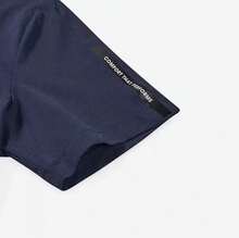 Skechers 男士休闲运动翻领 Polo 衫，夏季新款 - 海軍藍 - 查看 4