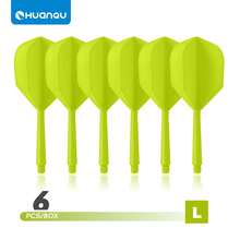 HUANQU 6 PIÈCES 2BA Plumes de fléchettes professionnelles universelles à filetage, Set de plumes de fléchettes d'une seule pièce, plumes de fléchettes professionnelles, anti-collision, ne se plient pas facilement, accessoires de fléchettes, manches de fléchettes universels 70 mm/75 mm/80 mm court/moyen/long, 8 options de couleurs - Multicolore - Voir 20