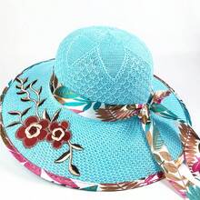 Women's Summer Straw Hat, Korean Fashion Beach Sun Hat, Large Brim Design, Provides Sun Protection And UV Protection - Fisherman's Hat - View 3