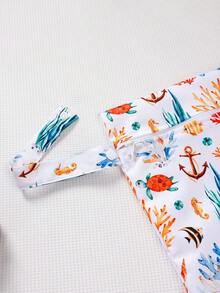 2 piezas Bolsa de almacenamiento de viaje para playa con separación húmedo/seco Bolsa para pañales - Multicolor - Ver 6