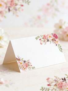 Bộ 10/30 thẻ ghi tên chỗ ngồi trên bàn, thẻ hình hoa mẫu đơn màu hồng, thẻ ghi tên chỗ ngồi vẽ màu nước cho đám cưới hoặc tiệc tùng, rất phù hợp để trang trí bàn ăn, sắp xếp dao dĩa và trang trí đám cưới. - Thẻ chỗ ngồi - Xem 4
