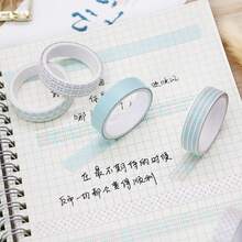 5 Rollen süßes Washi Tape Set (1 cm breit, 2 m lang), buntes Washi Tape Set, Masking Tape, Schreibwaren für Scrapbooking, japanischer und koreanischer Stil kreatives Dekoband, ästhetisches Masking Tape für Notizbücher, Scrapbooking Zubehör, handgemachtes Tape für Scrapbooking, Siegelaufkleber, Geburtstagsgeschenk - Verschiedenfarbig - Übersicht 11