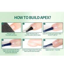 7-In-1 Multi-Function Nail Gel 4 Colors Extension Reinforcement Base Coat Beginner Friendly Nail Art 15ml - Multicolor - View 10