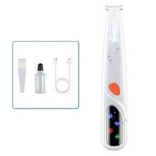 1 pieza Cortadora de pelo para mascotas, Recortadora de pelo para mascotas con luz LED - Cuchilla de cerámica ultra silenciosa, Kit de aseo recargable resistente al agua IPX6 para perros y gatos pequeños | Para patas, ojos, orejas, cara, grupa con cuchillas de repuesto, herramienta de belleza y uso diario - Ver 12