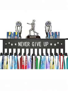 1pc Metal All-In-One Medal Display Rack, Multi-Function Wall Mounted Hanging Medal Hook & Key Holder - Multicolor - View 11