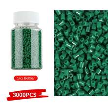3000颗绿色包装珠子，防漏收纳瓶，DIY吊坠钥匙扣饰品制作工艺材料 - 2.6mm拼豆豆 - 查看 23