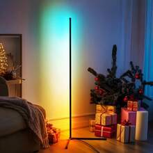 Lampu Lantai Sudut LED Unit Tunggal - Menampilkan 16 Juta Warna dan 230 Mode Pencahayaan Dinamis - Mendukung Aplikasi/Kontrol Jarak Jauh - Sinkronisasi dengan Musik - Pemasangan Mudah - Cocok untuk Ruang Tamu, Ruang Bermain, dan Ruang Lainnya. - Lampu lantai pintar - View 7