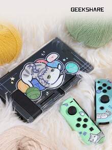 GeekShare 1个可爱动物主题保护套，兼容Switch 2017主机和Joy-Con手柄 - 貓團 - 查看 3