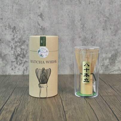 120-Prong Bamboo Matcha Whisk, Handmade Traditional Matcha Tea Accessory, High Quality