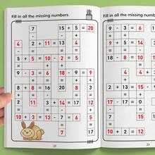 32-Page Children's Math Puzzle Workbook, Includes 20 Fill-In-The-Blank Games, Mental Arithmetic (Addition & Subtraction) Practice, Brain Teasers To Spark Interest In Math, Stationery, Learning Supplies, Educational Games, Home Learning, Pre-School Math Enrichment, Back To School Gift - Multicolor - View 5