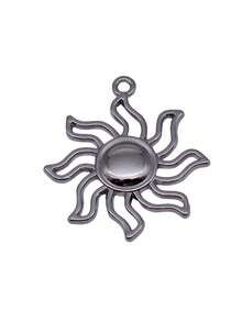 3pcs 35x31mm Sun Charms Pendant For DIY Jewelry Making Necklace Keychain Phone Chain Bracelet Making Accessories Handmade Craft Making Findings - Sun - View 3